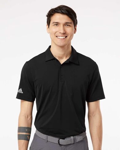 adidas Mens Ultimate Solid Polo, L, Hazy Blue in Saudi Arabia