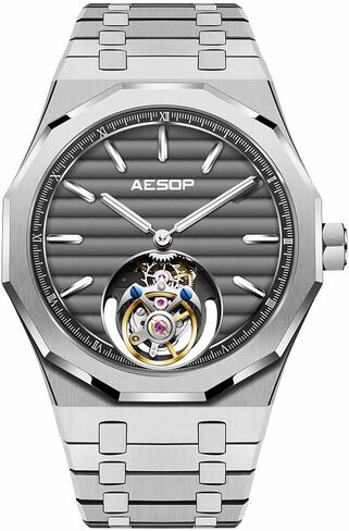 AESOP Men Tourbillon Watches Flying Tourbillon Hand Wind Movement Men Wristwatches Luminous Sapphire Crystal Waterproof Luxury Business Watch for Men 7057 in Saudi Arabia