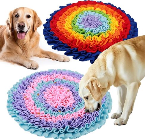 Snuffle Mat for Dogs – Pet Washable Slow Food Toy, Mental Stimulation Mat to Reduce Boredom（24"*16"） in Saudi Arabia