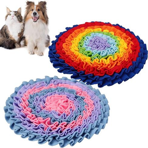 Snuffle Mat for Dogs – Pet Washable Slow Food Toy, Mental Stimulation Mat to Reduce Boredom（24"*16"） in Saudi Arabia