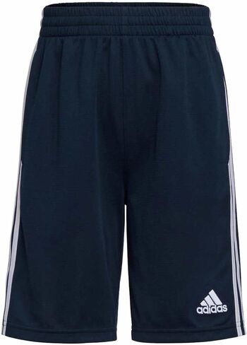 شورت adidas Youth 2-Pack 3 Stripes (كبير 14/16، كحلي/أبيض وأسود/أزرق فاتح) in Saudi Arabia