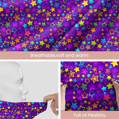 Abstract Neon Purple Women's Slouchy Beanie Hat Cute Turban Hats Cancer Headwear Caps Baggy Skull Sleep Scarf in Saudi Arabia