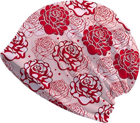Abstract Neon Purple Women's Slouchy Beanie Hat Cute Turban Hats Cancer Headwear Caps Baggy Skull Sleep Scarf in Saudi Arabia