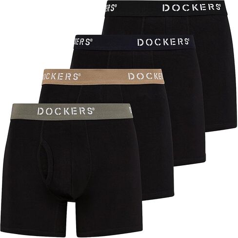 سراويل داخلية بوكسر قطنية قابلة للتمدد من DOCKERS 4PK in Saudi Arabia