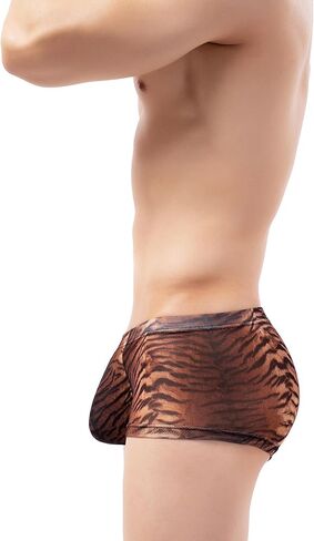 Men's Tiger Stripes Boxer Briefs U-Hance Trunks Underwear Breathable Pouch Shorts Underpanties for Men in Saudi Arabia