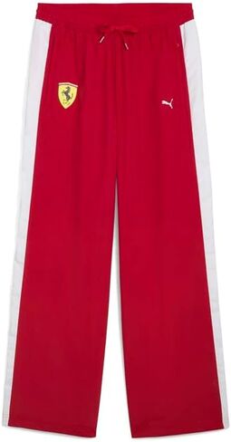 PUMA Mens Scuderia Ferrari Drivers T7 Oversized Pants Casual - Red in Saudi Arabia