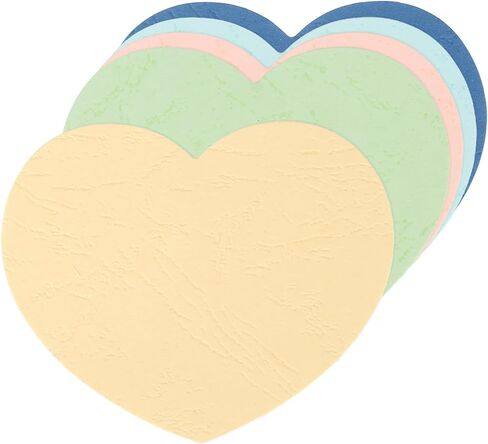 MECCANIXITY 100Pcs Heart Cutouts, 3 x 2.5 Cut-Outs Paper Heart Shaped Die Cut Paper Cards Classroom Decor for Valentine's Day, Bulletin Board, Green, Khaki, Gold Yellow, Blue, Rose Red in Saudi Arabia
