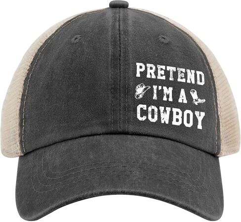 Pretend I'm A Cowboy Baseball Hats Funny Cap for Him in Saudi Arabia