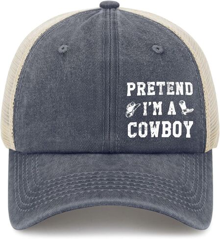 Pretend I'm A Cowboy Baseball Hats Funny Cap for Him in Saudi Arabia