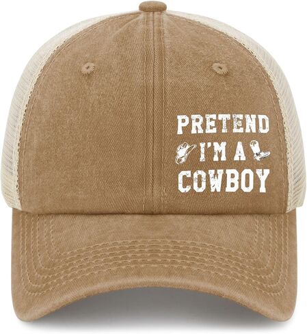 Pretend I'm A Cowboy Baseball Hats Funny Cap for Him in Saudi Arabia