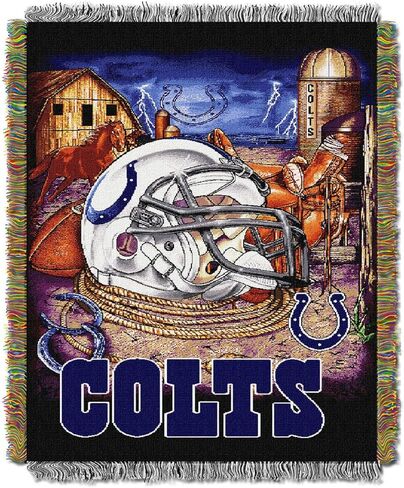 Northwest NFL Pittsburgh Steelers Unisex-Adult Woven Tapestry Throw Blanket, 48" x 60", Home Field Advantage in Saudi Arabia