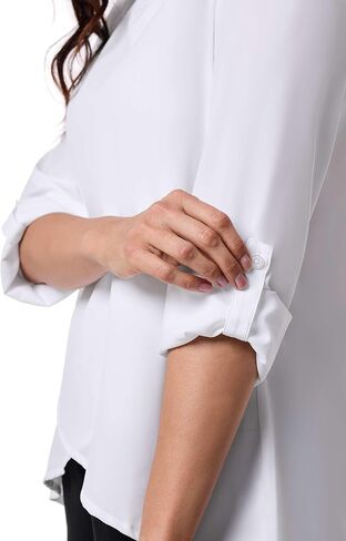 Women's Tunic Top with Roll-Up Sleeves - UPF 50+ Sun Protection - Santa Barbara in Saudi Arabia