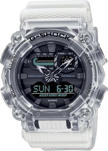 G Shock Casio GA900SKL-7A Men's Black Dial Transparent Analog Digital Alarm Chronograph Watch in Saudi Arabia