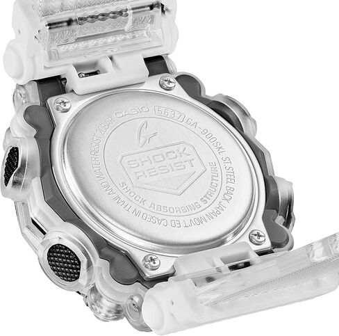 G Shock Casio GA900SKL-7A Men's Black Dial Transparent Analog Digital Alarm Chronograph Watch in Saudi Arabia