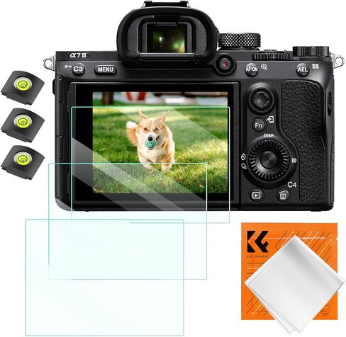 K&F Concept [3pcs Screen Protector for Sony RX100 VII Digital Camera, Ultra Clear Tempered Glass Screen Protector, Anti Scratch Bubble Free Ultra Resistant in Kuwait