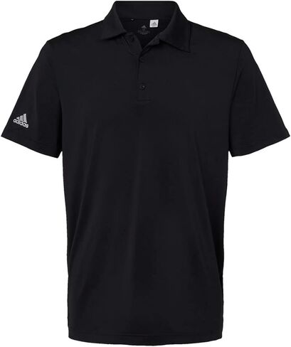adidas Mens Ultimate Solid Polo, 4XL, Black in Saudi Arabia