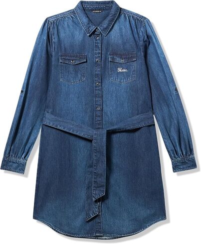 GUESS Girls Long Sleeve Denim Dress in Saudi Arabia