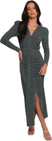 Petal & Pup Women's Grayson Maxi Dress-Emerald in Kuwait