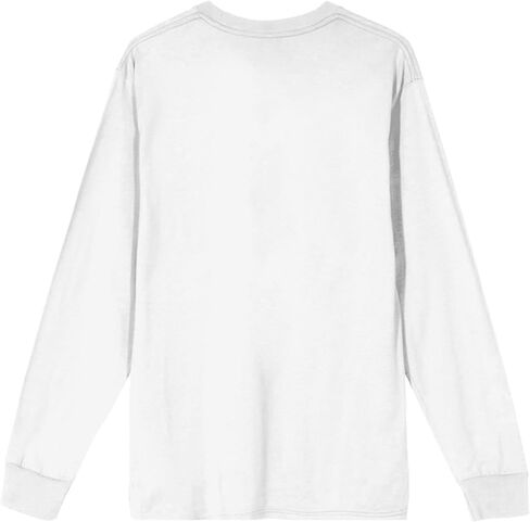 Bioworld Ghostface Horror Club Neon Green Smoke Adult White Crew Neck Long Sleeve Tee in Saudi Arabia