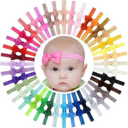 WINGHTETE HAIRBAND ، عصابات الفتيات الصغيرة 3inch 40 ألوانًا ، أخشاب الشعر GROSGRAIN RIBBON BOWS خيار للأطفال الرضع الأطفال الصغار المراهقين والأطفال in Kuwait