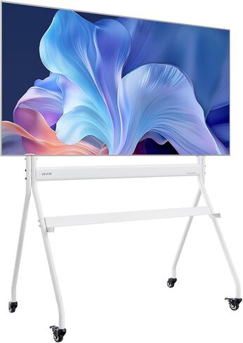 VEVOR Tripod Easel TV Stand, for 40-65 inch Flat Screen/Curved TVs Up to 99 lbs, 18° Left-Right Rotation Portable TV Stand with Oak Wood Legs, for Bedroom, Living Room, Studio, MAX VESA 600 x 400 mm in Kuwait