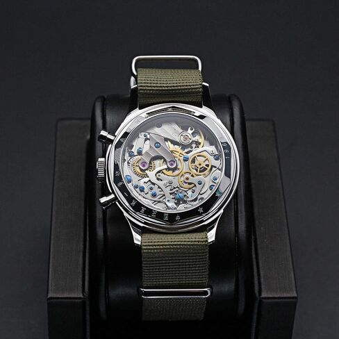 Retro-Chronograph 1963 Original Seagull ST1901 Movement Men Mechanical Watch Hand Winding Sapphire & Acrylic Mirror Pilot Wristwatch in Saudi Arabia