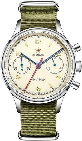 Retro-Chronograph 1963 Original Seagull ST1901 Movement Men Mechanical Watch Hand Winding Sapphire & Acrylic Mirror Pilot Wristwatch in Saudi Arabia