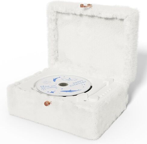 مشغل أقراص مضغوطة Time Music Box مع مكبرات صوت؛ جهاز إرسال بلوتوث؛ هدية المهرجان؛ مشغل بي جي إم لديكور المنزل (أصفر) in Kuwait