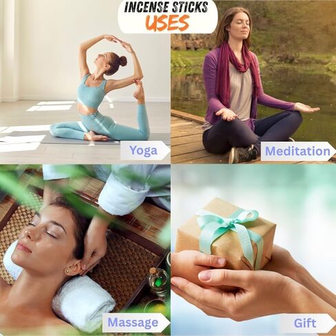 Bless-International-جوز الهند الأسود 100%-أعواد بخور مصنوعة يدويًا-طبيعية-عضوية-كيميائية-خالية من أجل الاسترخاء-الإيجابية-اليوغا-التأمل 12 بوصة-1 ساعة زائد-وقت الحرق-100-عصي-250-جم in Kuwait