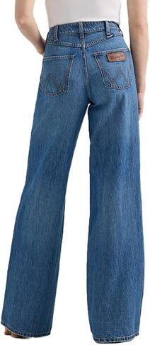 Wrangler Womens Yvette High Rise Wide Leg Jean Denim 32x34 in Saudi Arabia