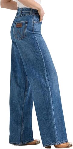 Wrangler Womens Yvette High Rise Wide Leg Jean Denim 32x34 in Saudi Arabia