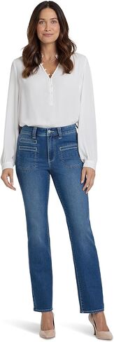 NYDJ Womens Marilyn Utility Straight in Saudi Arabia