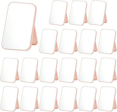 20 قطعة من مرايا حفلات السبا للنساء، مرايا مكياج وردية مع حامل قابل للطي، مجموعة مرايا للطاولة، هدايا لحفلات أعياد الميلاد، ملحقات للنوم، لوازم وهدايا يوم السبا in Kuwait