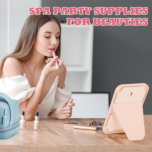 20 قطعة من مرايا حفلات السبا للنساء، مرايا مكياج وردية مع حامل قابل للطي، مجموعة مرايا للطاولة، هدايا لحفلات أعياد الميلاد، ملحقات للنوم، لوازم وهدايا يوم السبا in Kuwait