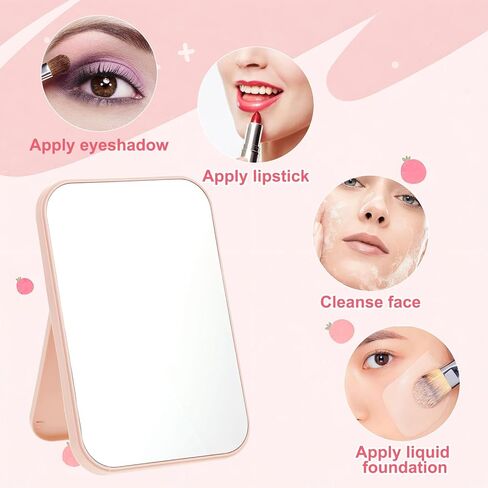 20 قطعة من مرايا حفلات السبا للنساء، مرايا مكياج وردية مع حامل قابل للطي، مجموعة مرايا للطاولة، هدايا لحفلات أعياد الميلاد، ملحقات للنوم، لوازم وهدايا يوم السبا in Kuwait