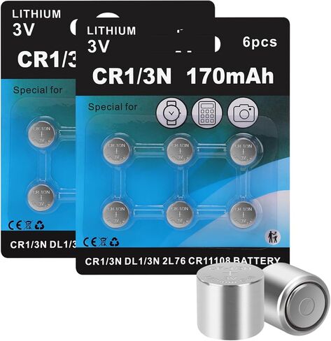 1/3N DL1/3N CR1/3N 2L76 5008LC CR11108 K58L 3V Lithium Battery for Dog Collar Laser Sights(6 Pack) in Saudi Arabia