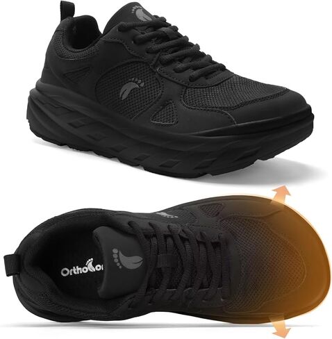 Men's Orthopedic Diabetic Wide Toe Box Walking Shoes: Comfortable Arch Support Plantar Fasciitis Orthotics Sport Shoes, Swollen Feet Casual Running Tennis Sneakers for Foot and Heel Pain Relief in Saudi Arabia