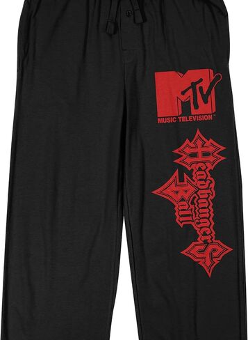 بنطال النوم الأسود للرجال من Headbangers Ball MTV in Saudi Arabia