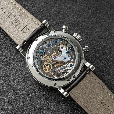 Sugess MoonPhase Master SUM199BX Gold Swan Neck 40mm ST1908 ساعة يد ميكانيكية كرونوغراف للرجال Seagull 1963 in Kuwait