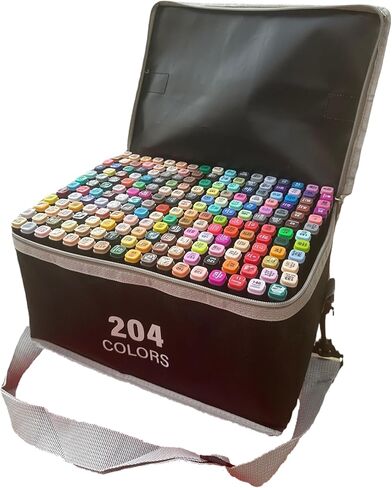 Alcohol-Based Paint Markers Dual Tip Pens 120 Colors - Quick-Drying Permanent Ink for Canvas Rocks Wood Fabric, Professional Art Supplies & Craft Gifts for Teens Adults Kids Artists (120-Pack) in Kuwait