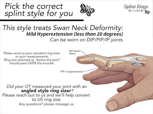 Cat Swan Adjustable Silver Splint Ring for PIP or DIP Joint in Saudi Arabia