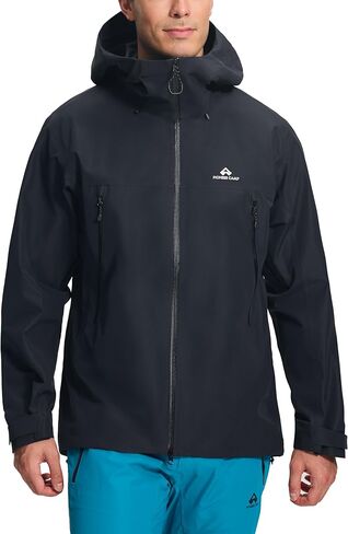 Pioneer Camp Men's Ski Jacket Waterproof Insulated Snowboard Hooded 3L Hard Shell Windproof Winter Mountain Snow Coat Hiking in Saudi Arabia