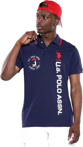 U.S. Polo Assn. Short Sleeve Slim Fit Snap Closure Polo Classic Navy SM in Saudi Arabia