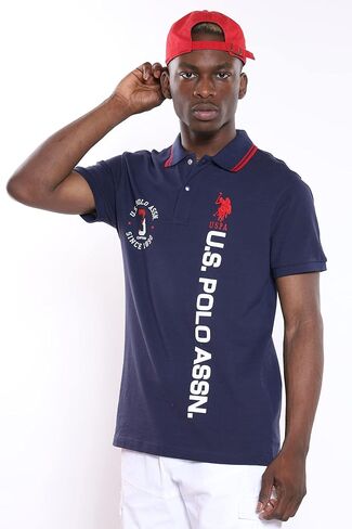 U.S. Polo Assn. Short Sleeve Slim Fit Snap Closure Polo Classic Navy SM in Saudi Arabia