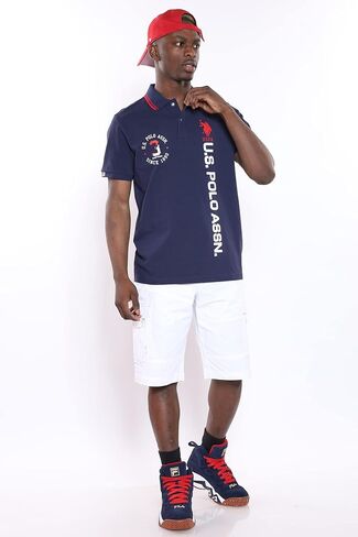 U.S. Polo Assn. Short Sleeve Slim Fit Snap Closure Polo Classic Navy SM in Saudi Arabia