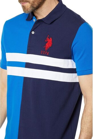 COLORBLOCK CHEST STRIPE PIQUE POLO SHIRT in Saudi Arabia