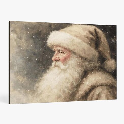 FISWAFY Christmas Tree Wall Art, Rustic Winter Snowy Christmas Tree Canvas Wall Art Prints, Christmas Wall Decorations, Christmas Poster Pictures Wall Decor for Home Office, 11x14 Inch Framed in Saudi Arabia