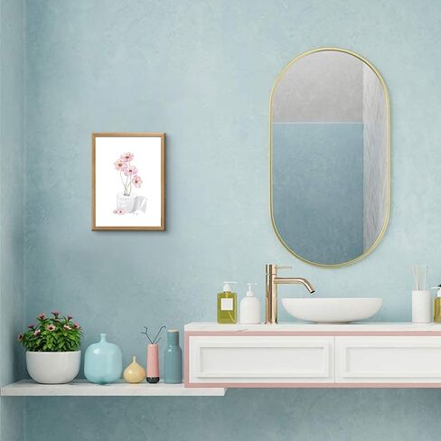Pink Floral Bathroom Wall Art Toilet Paper Flower Wall Decor Painting Minimalism Girly Bathroom Canvas Prints Pink Preppy Girls Toilet Paper Posters Pictures Ready To Hang 8x10in Framed in Saudi Arabia