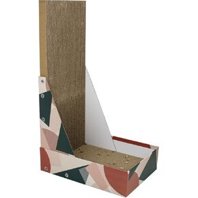 L-Shaped Cat Scratcher Board, Scratching Pad Adult Cat Vertical Wall Durable Scratching Post with Shreds Collection Function, Cat Bed, for Indoor Cats in Kuwait