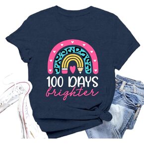 100 Days of School Shirt for Women 100 Days Teacher Celebration T-Shirt in Saudi Arabia
